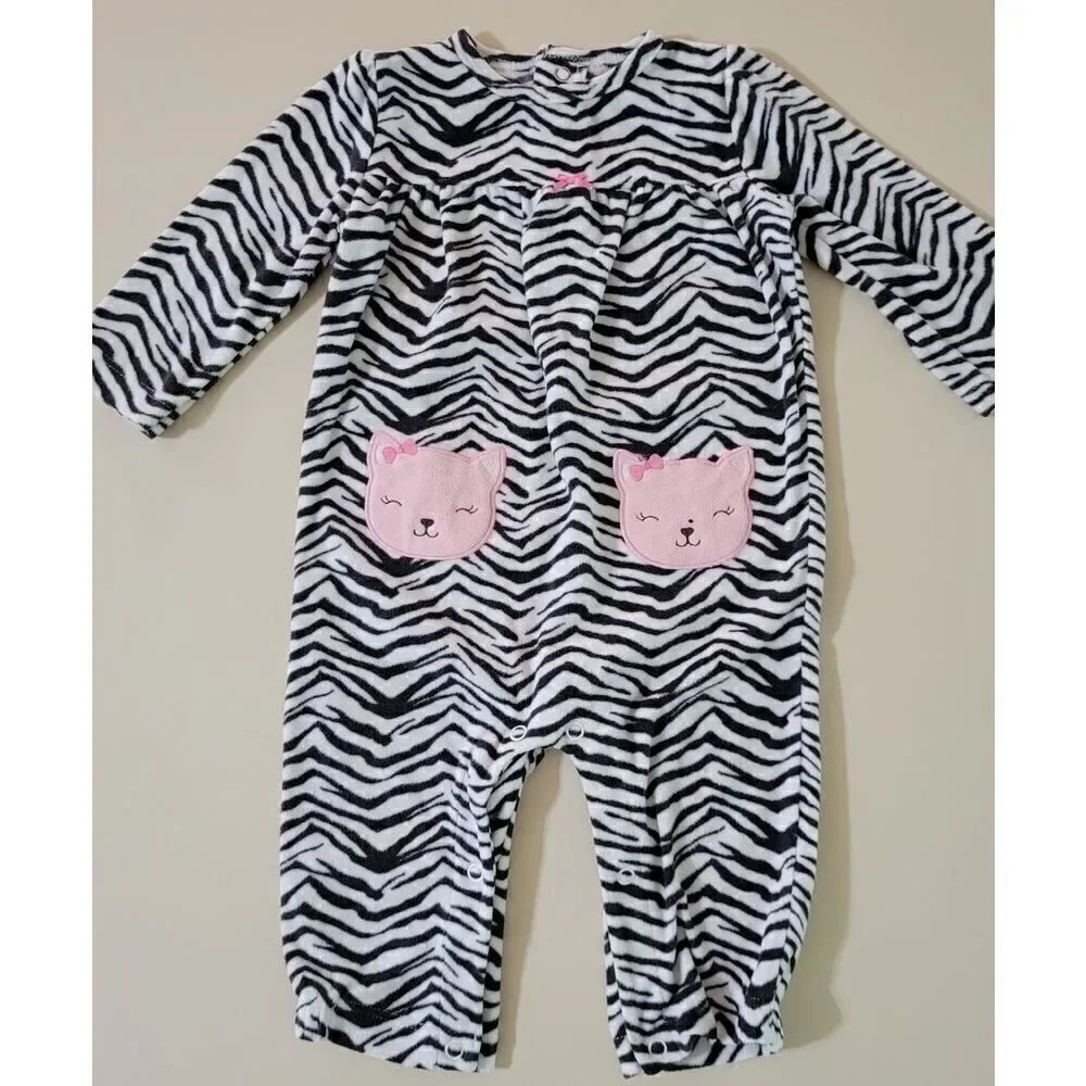 Set of Two Carters Baby Girl Rompers - Picture 9 of 16